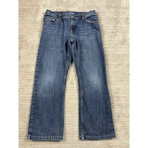 PSNY Jeans Kids 14 Husky Blue Boot Cut Denim Dark Wash Straight Leg Y2K Vintage